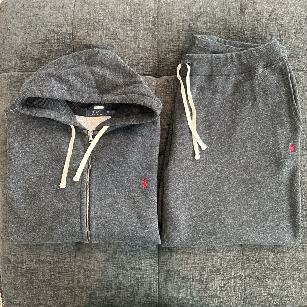 Grey/Red Polo Ralph Lauren Sweatsuit